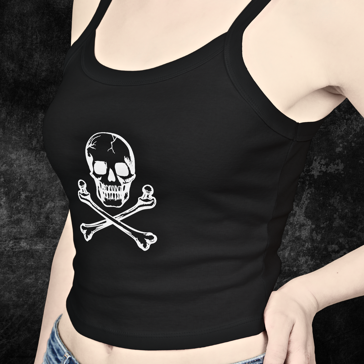 Skull & Crossbones Minimalist Tank Top