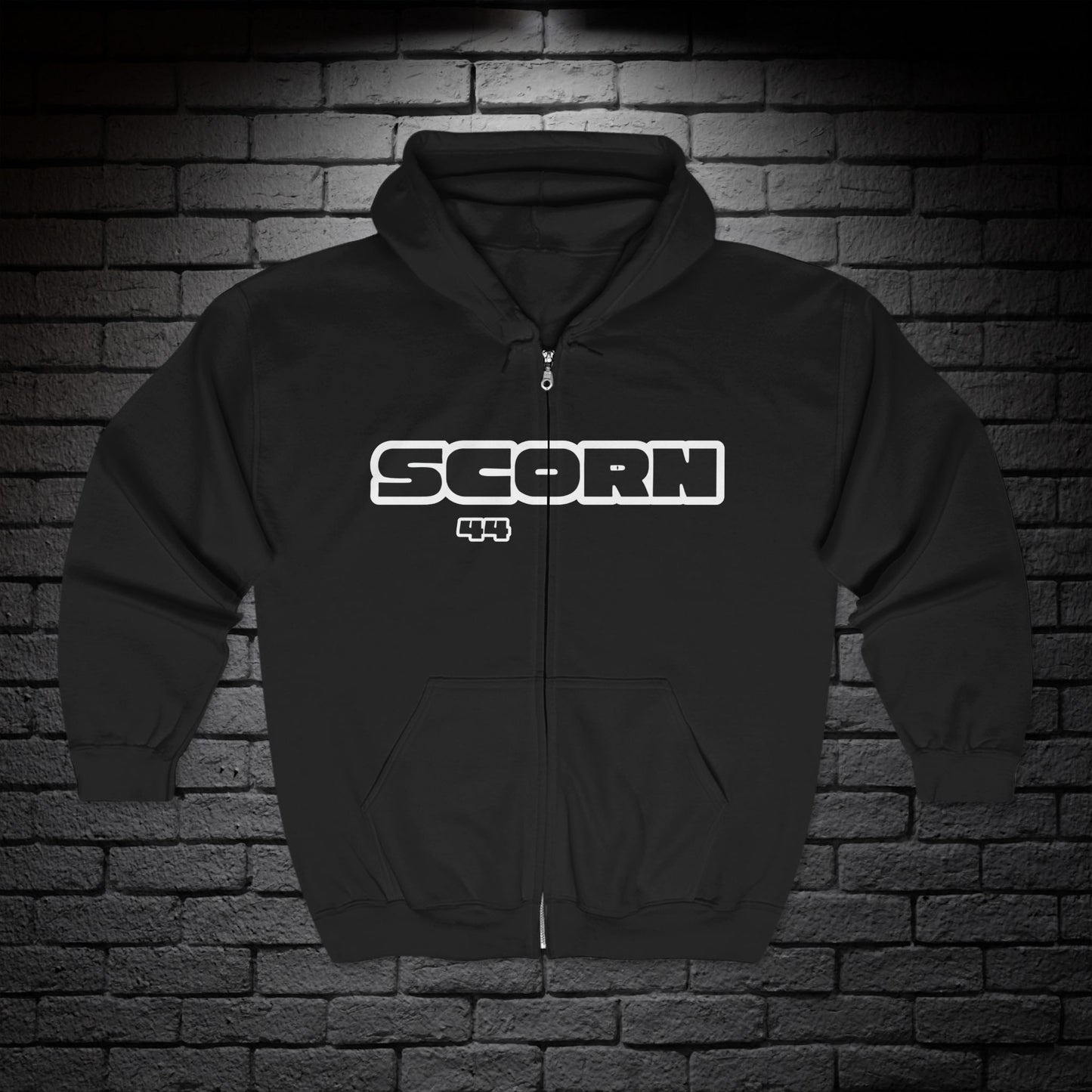 SCORN 44 RACER HOODIE - Full Zip Up Hoodie