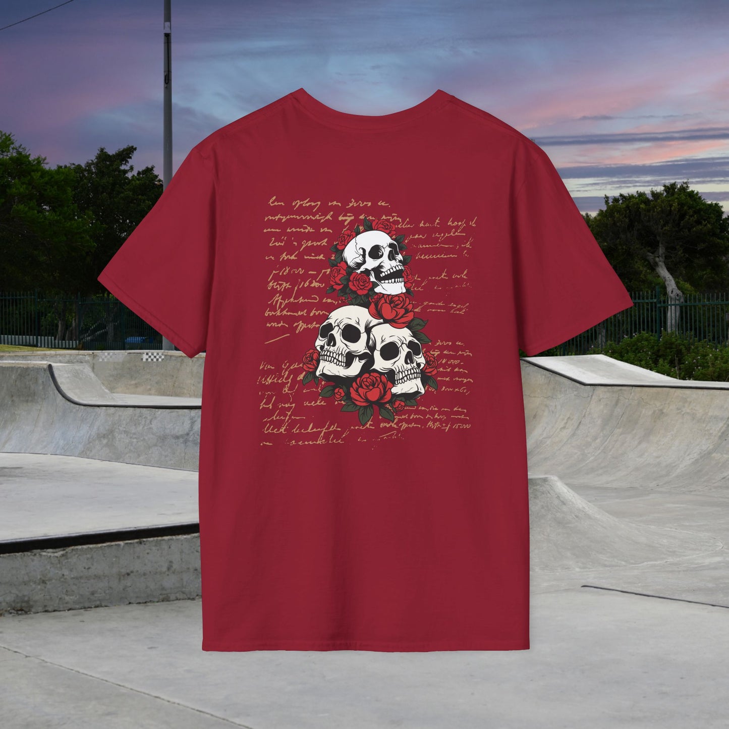 Punk Rock Skulls and Roses T-Shirt