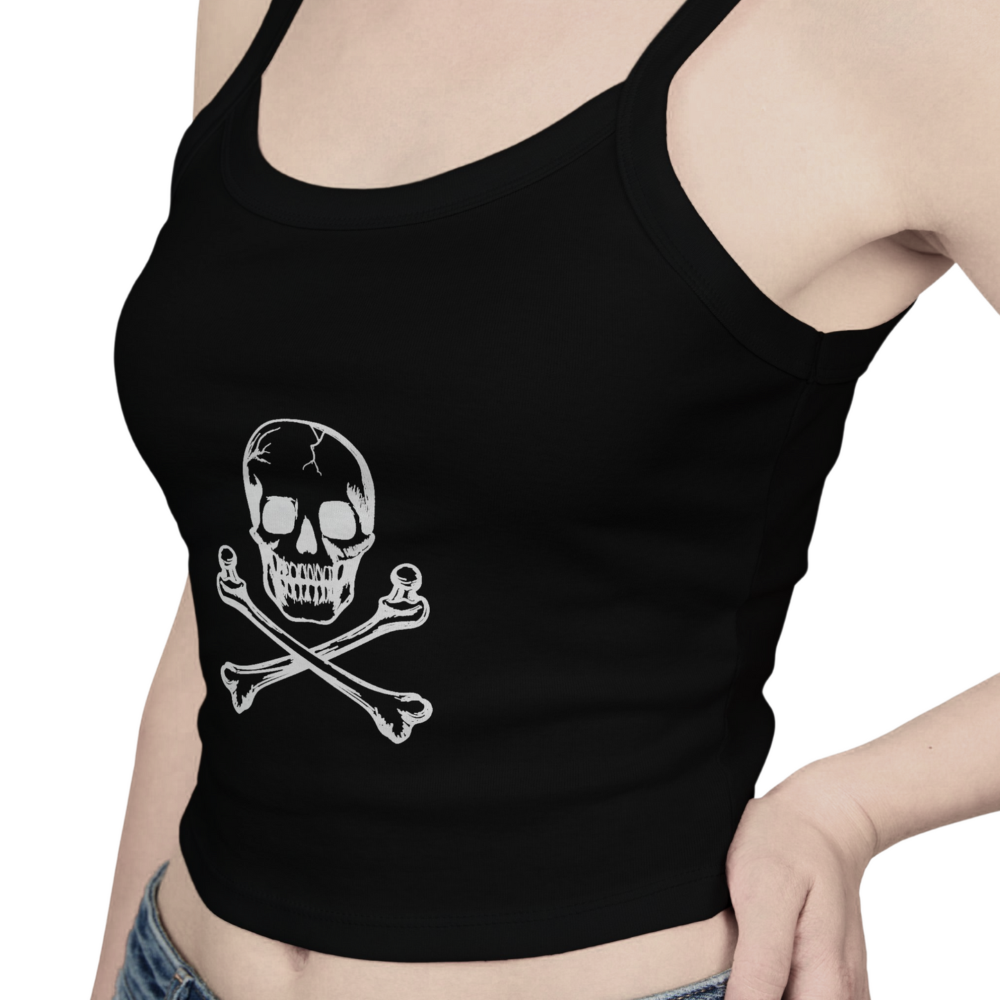 Skull & Crossbones Minimalist Tank Top