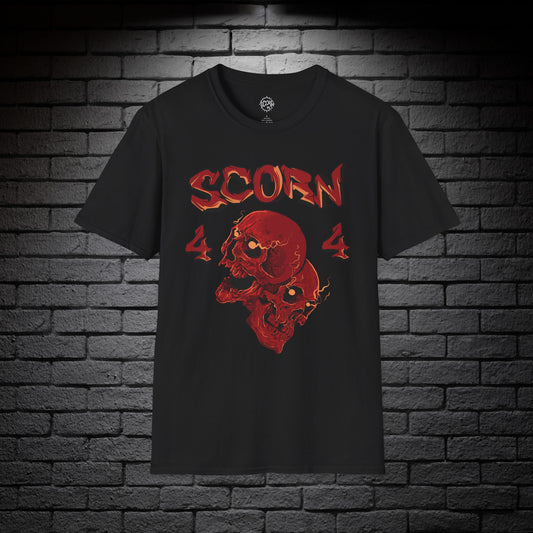 Red Skulls Scorn44 Graphic Tee