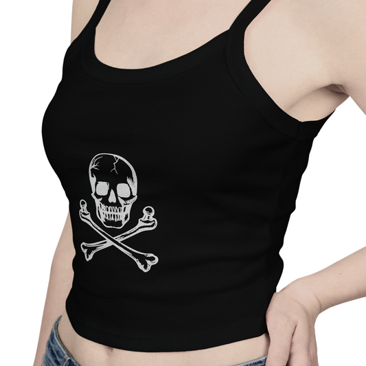 Skull & Crossbones Minimalist Tank Top